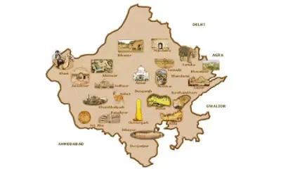 Rajasthan Tourist Map